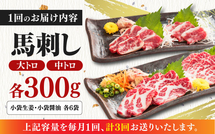 馬刺し 2種 計600g (大トロ 中トロ)各300g