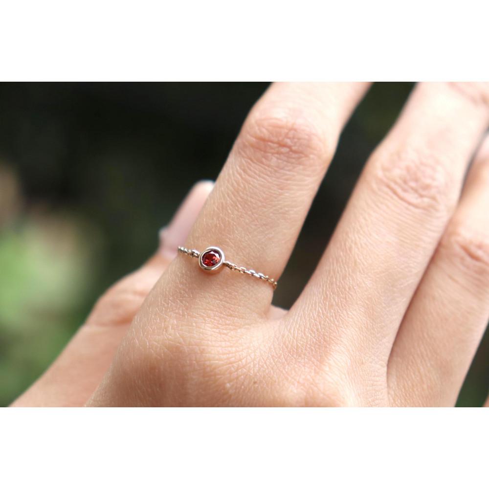 【ふるさと納税】【プレゼント包装付き】K10 誕生石チェーンリング・M | アクセ ファッション 人気 おすすめ 送料無料