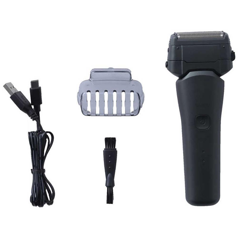 ヤマゼン USB充電式電気シェーバー LASIKU グリーン［3枚刃 /AC100V-240V］ ESY-K03-G 【 電気シェーバー シェーバー 髭剃り メンズ USB充電 水洗い対応 防水 IP