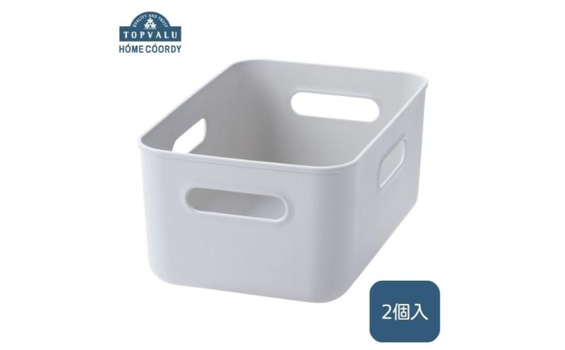 ホームコーディ　やわらか収納ボックスハーフ　浅型　グレー　2個入 イオンリテール 家具