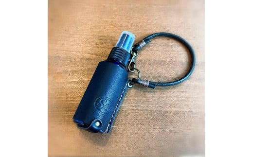 fc-46-004 本革 除菌 スプレーホルダー 50ml ブラック Shifa