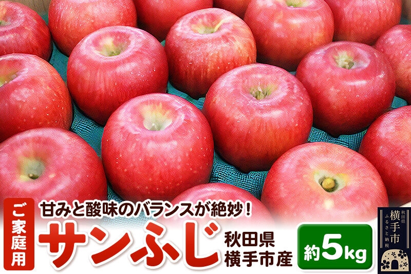 
                  【先行受付 12月上旬より発送】秋田県横手産 りんご サンふじ ご家庭用 約5kg [先行予約 秋田県 横手市 林檎 リンゴ 果物 フルーツ 【りんご】特集]
                