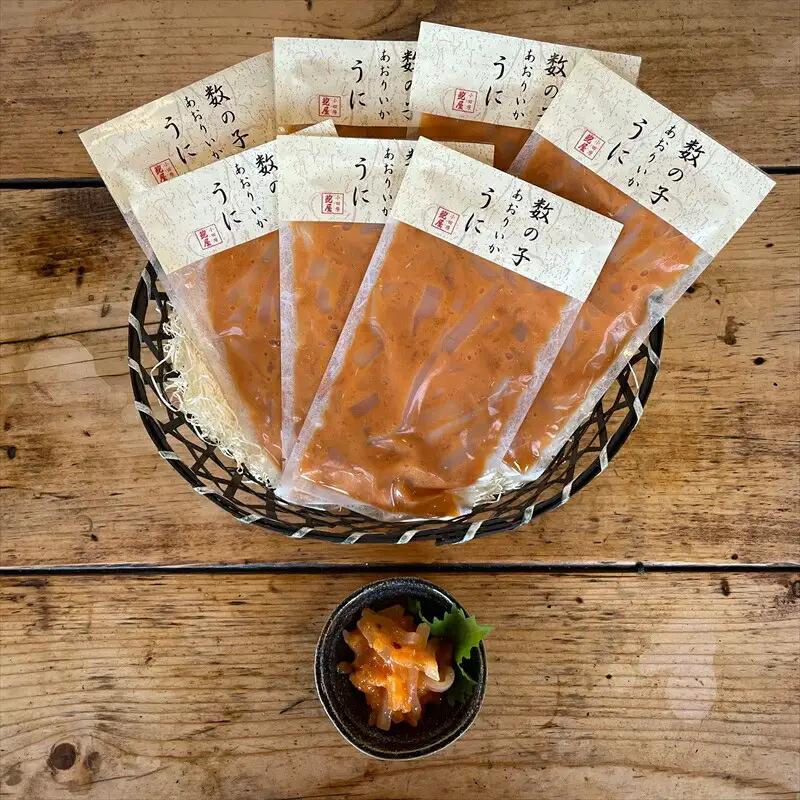 王様の塩辛 雲丹風味 7パック【あおりいか 塩辛 うに おつまみ 珍味 惣菜 海鮮 いかの塩辛 珍味 お取り寄せ 御中元 お中元 お歳暮 父の日 母の日 贈り物 日本酒 焼酎  塩辛】【神奈川県小田原