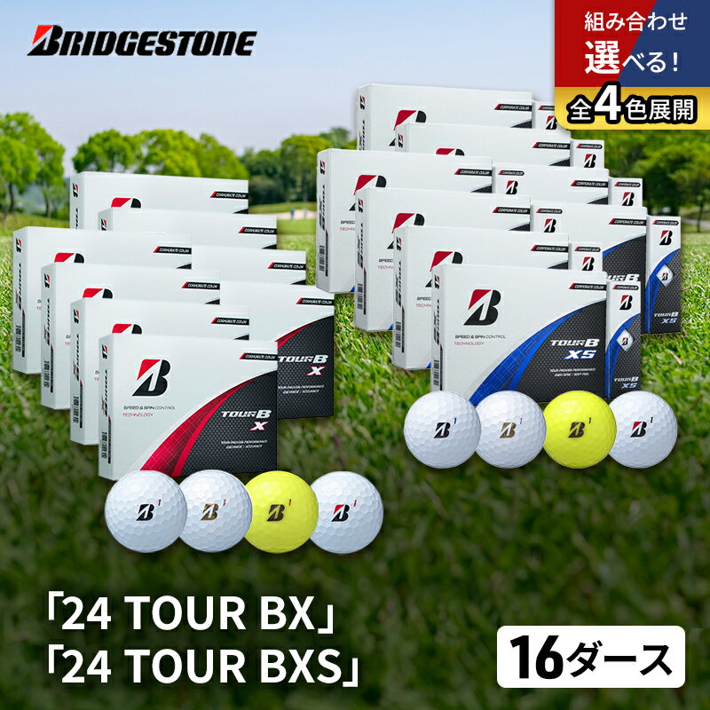 【ふるさと納税】ゴルフ 24 TOUR BX ＆ 24 TOUR BXS 16ダース セット ゴルフボール ボール ブリヂストン