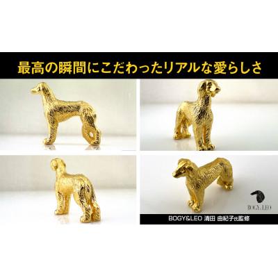 ふるさと納税 南アルプス市 純金(K24)製 『サルーキー』ミニチュアオブジェ　1点 |  | 01