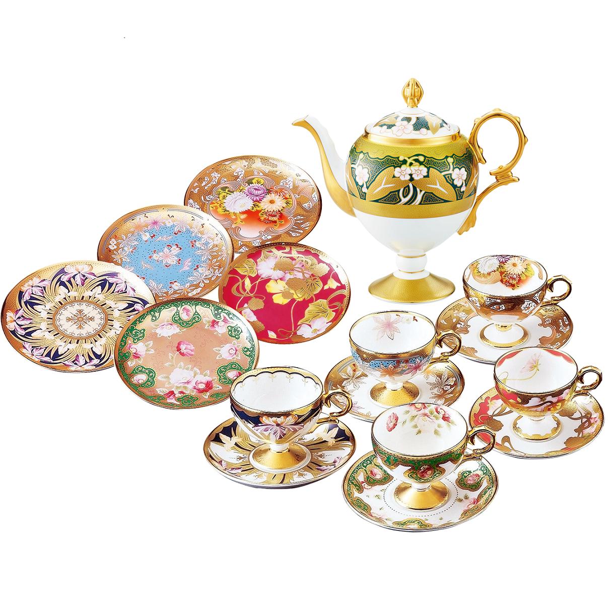 
            【ノリタケ】和花コレクション 17pcティーセット 058-H1280
          