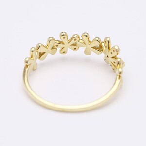 ダイヤモンド リング フラワーモチーフ k18 イエローゴールド 2505jcr9873k18