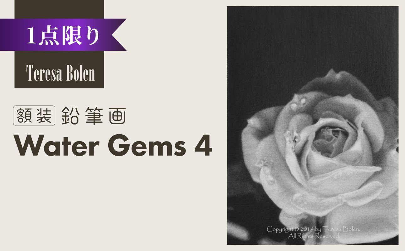 
                  鉛筆画 Water Gems 4 ふるさと納税 鉛筆画 手描き 世界に一つ Water Gems アメリカン・アート・アワード国際公募展 マスターピース賞 プレゼント インテリア アート 美術 木津川市 【104-01】
                