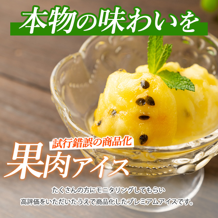 【全５回定期便】ゴロゴロ果肉入りアイス6個入定期便(マンゴーの森/Z060-291) アイス フルーツ マンゴー スイーツ シャーベット