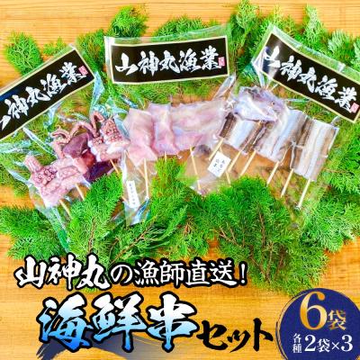 ふるさと納税 石巻市 海鮮串セット タコ串 アナゴ串 アンコウ串 たこ タコ 蛸 アナゴ 穴子 あなご あんこう アンコウ