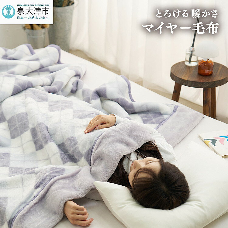 【ふるさと納税】[睡眠環境・寝具指導士 推奨] マイヤー毛布 シングルロング グレー JM-2203LGY [3702]