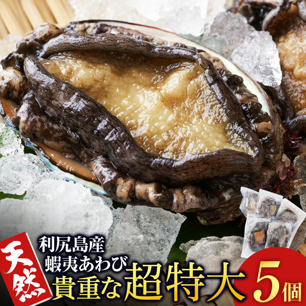 【ふるさと納税】【2025年1月以降発送】北海道 利尻島産 ☆天然蝦夷あわび 超特大☆ 5個北海道ふるさと納税 利尻富士町 ふるさと納税 北海道 海鮮 鮑 あわび えぞアワビ 冷凍アワビ 北海道産アワビ 産地直送 天然 冷凍 産地直送 刺身 高級海鮮 海鮮 おせち
