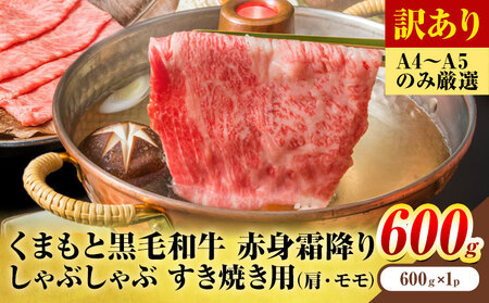 訳あり くまもと黒毛和牛 赤身霜降り 2部位 600g 黒毛和牛 MEAT PLUS