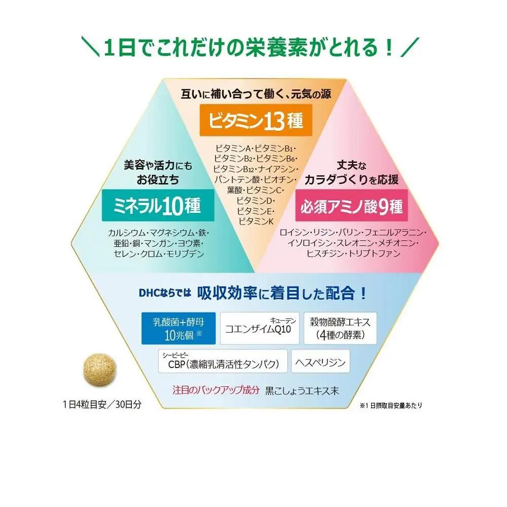 DHC パーフェクト サプリ マルチビタミン＆ミネラル 30日分×6個セット（180日分）｜DHC