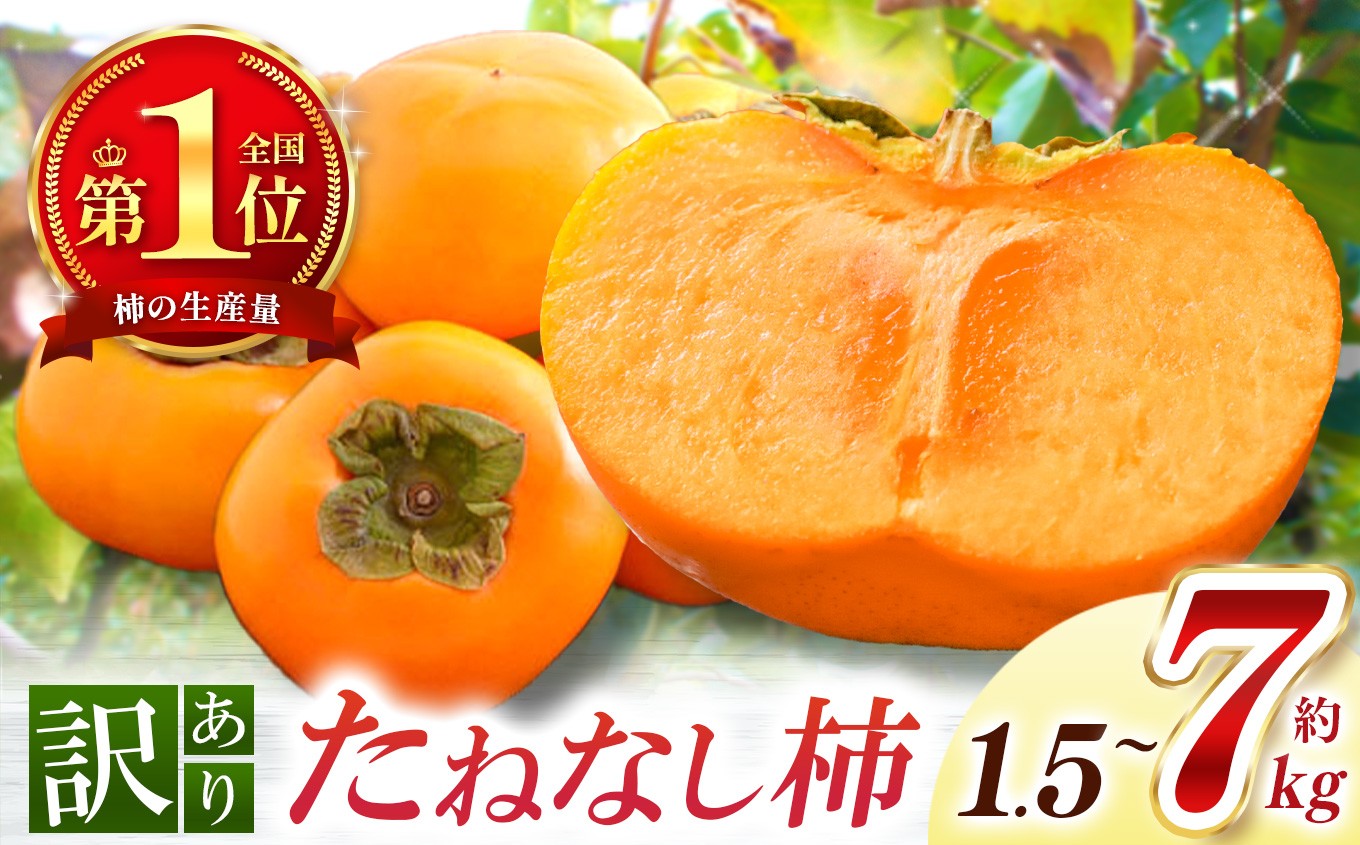 
                  【なら育ち 益田農園】たねなし柿 訳アリ 約1.5kg~約7kg |  選べる 容量 フルーツ 果物 くだもの 柿 かき カキ 奈良県 五條市 種なし わけあり 訳あり 持続可能 渋抜き アルコール 炭酸 ガス アルコール脱渋 9月 10月 秋 旬 食物繊維 豊富 美容 健康  家庭用 自宅用 ご自宅用 農家直送 産地直送 益田農園 お取り寄せ グルメ
                