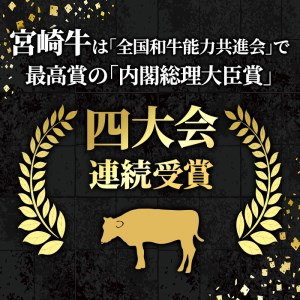 宮崎牛ロースステーキ(計400g・200g×2枚)A4 A5 牛肉 精肉 お肉  焼肉 お取り寄せ 黒毛和牛 ブランド和牛 冷凍 国産 BBQ バーベキュー【P-18】【南日本フレッシュフード株式会社