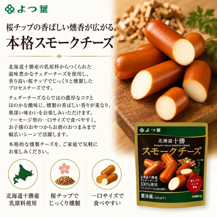 北海道十勝産 よつ葉スモークチーズ12個入り SKA028