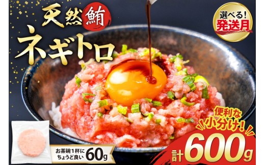 【1月発送】 天然 マグロ ネギトロ まぐろたたき 冷凍 60g 10パック 計600g 小分け 個包装 FY02 [トライ産業 静岡県 吉田町 22424331-1gatsu] まぐろ 鮪 ねぎとろ まぐろのたたき マグロたたき ネギとろ ねぎトロ