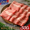 【ふるさと納税】【氷温熟成】石垣島産 黒毛和牛 肩ローススライス 500g お肉 肉 牛肉 冷凍 すきやき すき焼き 牛丼 和牛 しゃぶしゃぶ 八重山食肉センター 肩ロース YC-3