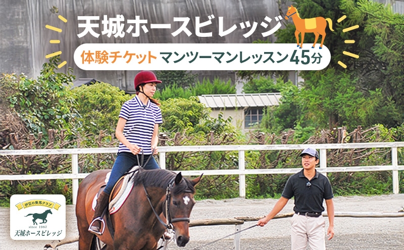 
天城ホースビレッジ施設利用券 マンツーマンレッスン45分 [№5227-0366]
