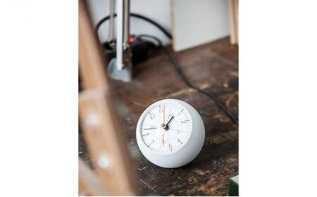 earth clock less / ホワイト（TIL19-09 WH）レムノス Lemnos 時計 工芸品 装飾品 民芸品 伝統技術 インテリア 五十嵐威暢 球体 地球 美しい おしゃれ  FAD-
