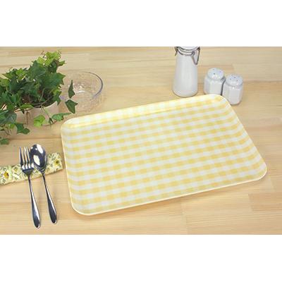 ふるさと納税 海南市 和歌山県海南市 SRトレーL 39cm ミルキーチェック イエロー 2枚組 レンジと食洗機対応トレー |  | 01
