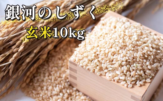 
【銀河のしずく】玄米10kg ／ 砂壁精米舎 白米 雫石町 農家直送
