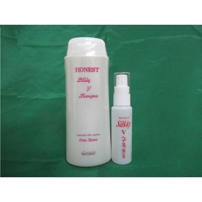 ふるさと納税 沼田市 【2点セット】ホーネスト　シルキーVシャンプー200ML・ヘアエッセンス30ML