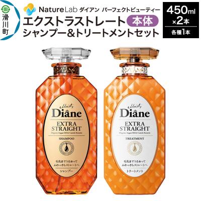 ふるさと納税 滑川町 ダイアン エクストラストレート シャンプー&amp;トリートメント 本体セット|19_ntl-060201