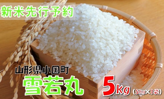 
                  【令和８年産米 先行予約】雪若丸5kg(5kg×1袋)　おぐにのこめ
                