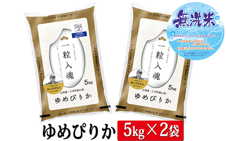 3ヵ月定期便 北海道産ゆめぴりか 無洗米 10kg 2025年産米 ゆめぴりか