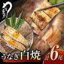 【ふるさと納税】【最速発送】＜諫早淡水＞うなぎ白焼き6尾 / うなぎ ウナギ 鰻 unagi 白焼き 白焼 しらやき 冷凍 国産 小分け / 諫早市 / 活うなぎ問屋 諫早淡水 [AHAT013]