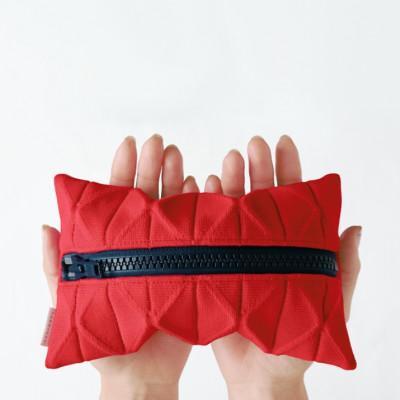 ふるさと納税 五泉市 OriamiペンケースレギュラーMサイズ(パッションレッド)