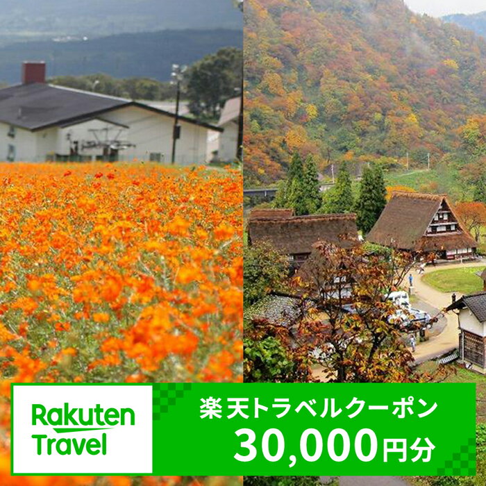 【ふるさと納税】冨山県南砺市の対象施設で使える 楽天トラベルクーポン 寄附額100,000円（30,000円クーポン）　【チケット】