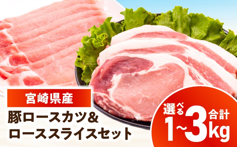 
                  【選べる内容量】宮崎県産豚 ロース(又は肩ロース)カツ＆ローススライスセット_kn126-004-SKU
                