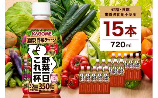 カゴメ 野菜一日これ一杯 720ml 15本 ns111-014-15【KAGOME ジュース 野菜 トマト 飲料 食物繊維 ビタミン】