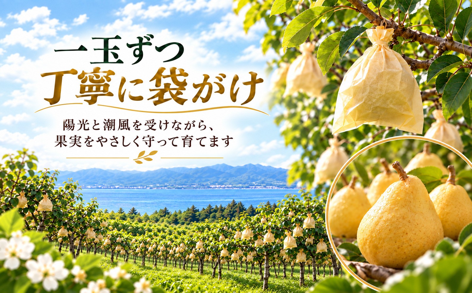 芳醇な香り、とろける食感。佐渡島産ル・レクチェ秀品