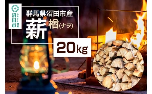 《11月～2026年5月発送》群馬県沼田市産の薪（ナラ）20kg ダイワアシスト