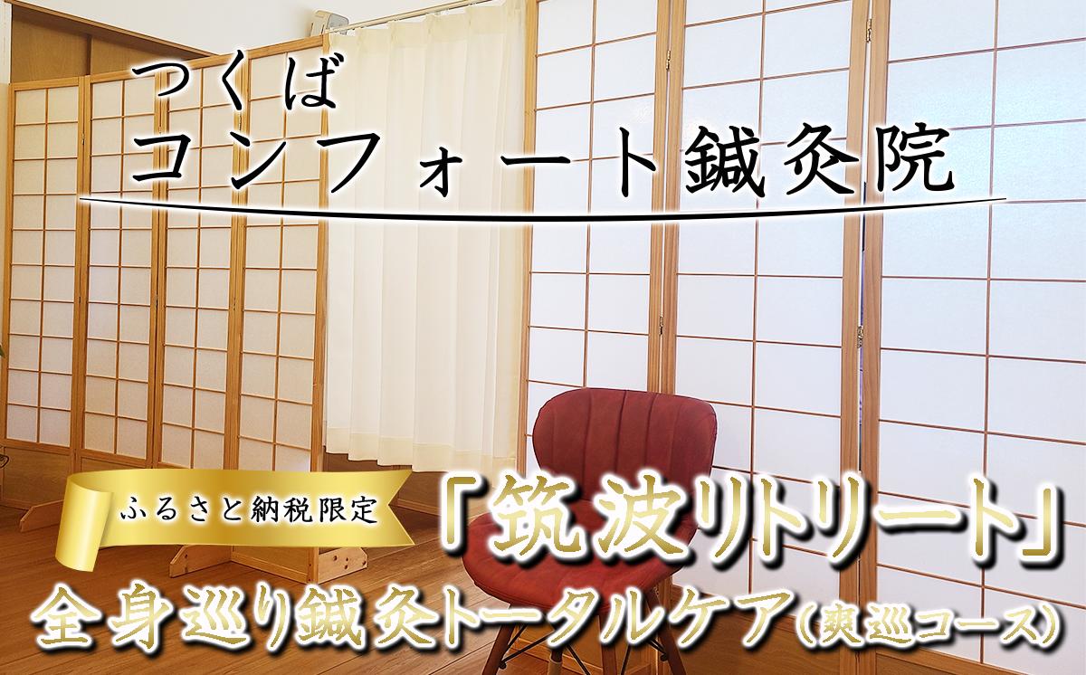 
                  ふるさと納税特別メニュー コンフォート鍼灸院「筑波リトリート 全身巡り鍼灸トータルケア（爽巡コース）」 【 鍼灸 ツボ しんきゅう はりきゅう 肩こり 腰痛 自律神経 マッサージ リラクゼーション 癒し ヒーリング 指圧 茨城県 つくば市 】
                
