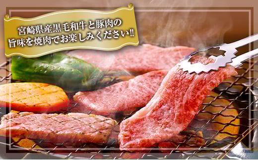 数量限定 黒毛和牛 赤身肉 豚焼肉 食べ比べ セット 合計800g 肉 牛肉 豚肉 国産 ウデ モモ 豚ロース 肩ロース おすすめ おかず お弁当 食品 BBQ バーベキュー キャンプ 晩ご飯 お祝い