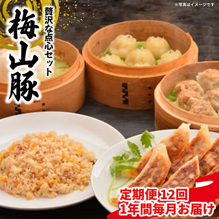 【ふるさと納税】 【12回毎月定期便】 塚原牧場 幻の豚 「梅山豚」 点心セット ブランド豚 メイシャントン 境町 12回コース 毎月お届け