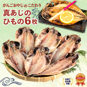 真 あじ 干物 6枚 セット 干物