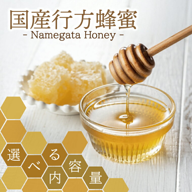 【ふるさと納税】【容量が選べる】国産行方蜂蜜 ｜はちみつ ハチミツ 蜂蜜 調味料 お菓子 栄養 国産 ギフト 贈り物 プレゼント 茨城県 行方市(HR-1)