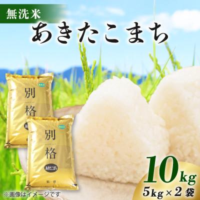 ふるさと納税 八郎潟町 【毎月定期便】あきたこまち 10kg(5kg×2袋) 【無洗米】全12回