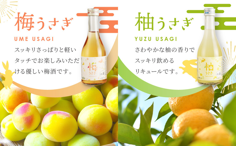 リキュール　うさぎセット　500ml×3本｜日本酒 お酒  フルーティー 飛騨高山 平田酒造場 LP008