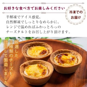 ふわっとろっチーズタルト計18個(6個×3箱) 鹿児島県産 スイーツ チーズタルト【津曲食品】A-258