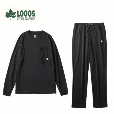 【ふるさと納税】LBL リカバリーウエア 冬用上下セット　Mサイズ リカバリーパンツ+プルオーバー ブラック【1683580】