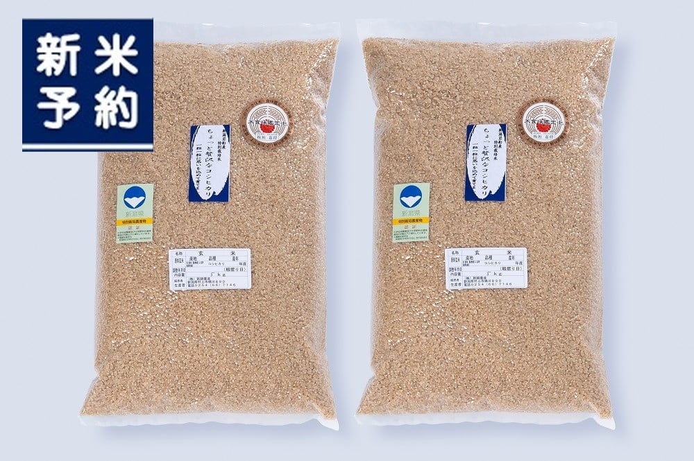 
            【新米受付・令和7年産米】新潟岩船産 特別栽培 コシヒカリ 玄米 5kg×2袋 NB4125｜ちょっと贅沢なコシヒカリ 農家直送 お米 一等米 健康志向 食物繊維 飴色玄米 真空 食味鑑定士
          