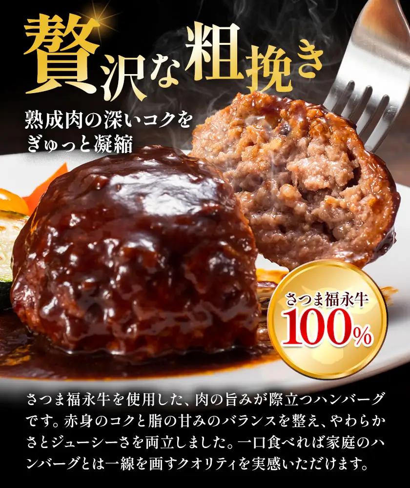 さつま福永牛 ハンバーグ 5個 個包装 福永畜産《30日以内に出荷予定(土日祝除く)》