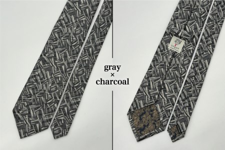 【TORAW】TORAW035 グレー×チャコール  ネクタイ シルク メンズ 男  ビジネスネクタイ スーツ シルクネクタイ メンズ 男  ネクタイ シルク ビジネスネクタイ 贈り物 メンズ 男 シ